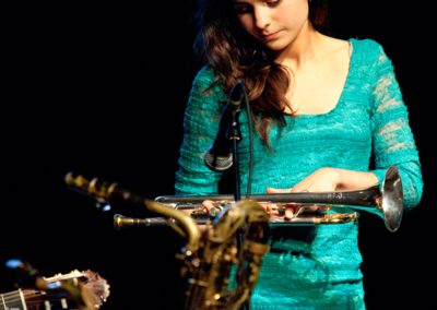 Andrea Motis with her Trumpet