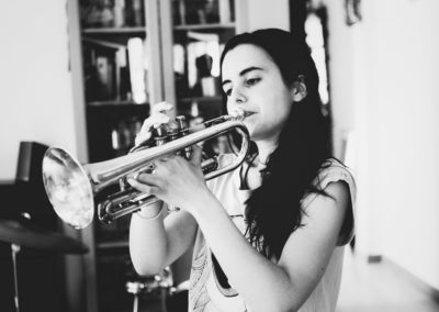 Andrea Motis Playing Solo Trumpet